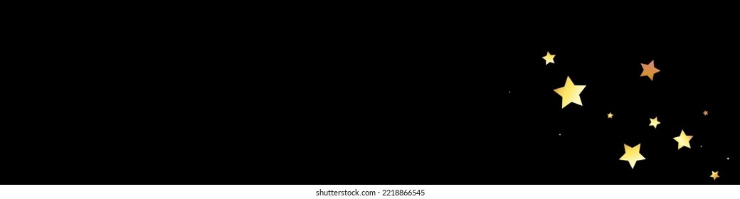 Luxurious Stroke Vector Black Panoramic Background. Shiny Dust Falling Card. Serpentine Festive Illustration. Swirl Isolated Postcard.