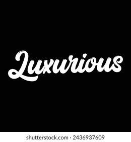 Luxuriöser Text auf schwarzem Hintergrund.