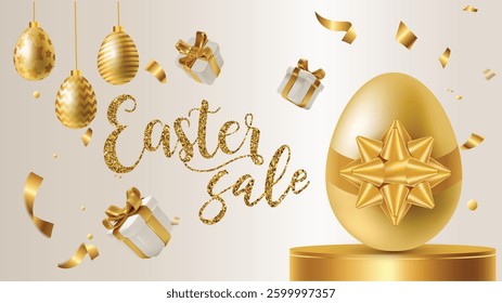 luxurious vector image is perfect for promoting Easter sales and special offers
