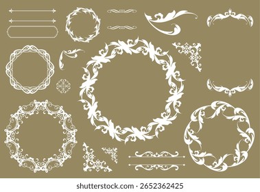 Ein luxuriöses Vintage-Design-Set