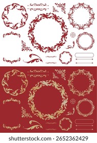 A luxurious vintage style frame design set
