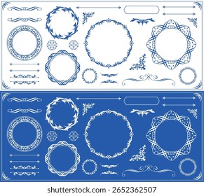 A luxurious vintage style frame design set