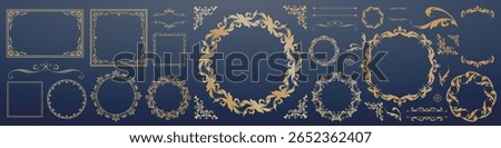 A luxurious vintage style frame design set