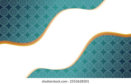 Luxurious wave background with ornaments for frame