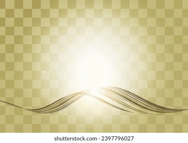 Luxurious waves and golden lattice pattern