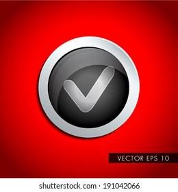 Luxurious web-site accept (yes) button