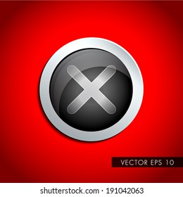 Luxurious web-site negate (close, no) button