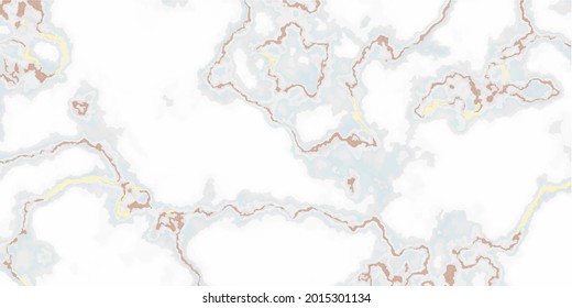 Luxuriöser, weißer und blauer Marmor, Vektorhintergrund. Panoramastruktur aus Marmor für Banner, Einladung, Tapete. Abstrakte Vektorgrafik EPS10