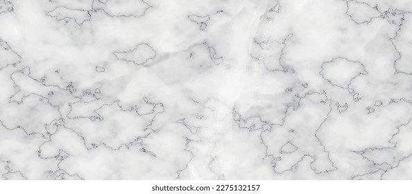 Lujosa textura de piedra de mármol blanco de Carrara. Textura de piedra de mármol blanco natural. Diseño de fondo de paredes de arte de cerámica de piedra. fondo de textura de mármol con venas grises sobre fondo blanco