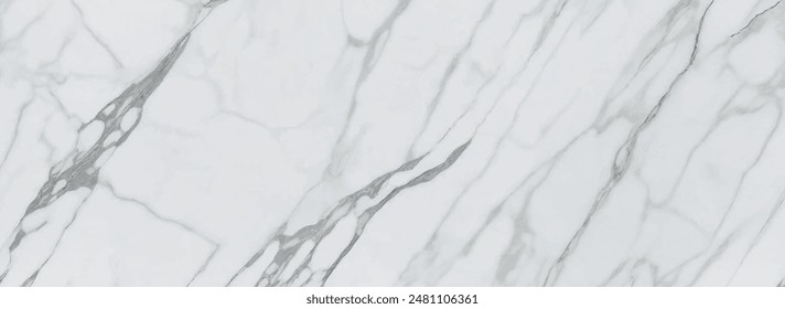 Luxurious white Carrara statuaries marble texture background. Calacatta glossy marble with golden streaks. Luxury White Gold Marble texture background vector. Luxurious floor marbling texture design.