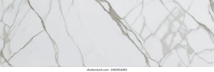 Luxurious white Carrara statuaries marble texture background. Calacatta glossy marble with golden streaks. Luxury White Gold Marble texture background vector. Luxurious floor marbling texture design.