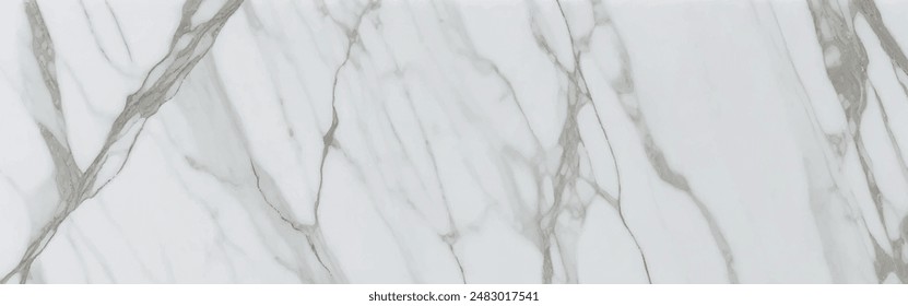 Luxurious white Carrara statuaries marble texture background. Calacatta glossy marble with golden streaks. Luxury White Gold Marble texture background vector. Luxurious floor marbling texture design.