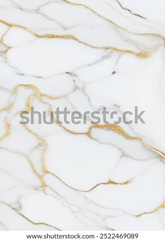 Luxurious white Carrara statuaries marble texture background. Calacatta glossy marble with golden streaks. Luxury White Gold Marble texture background vector. Panoramic Marbling texture design.