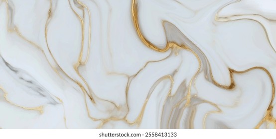 Luxurious white and gold marble textured background. Luxury Italian Carrara marble for floor. Abstract design polished onyx marble with high resolution golden splatter effect.