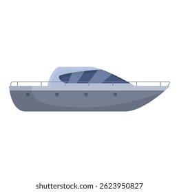 Luxurious yacht is gliding through the water, its sleek design cutting through the waves