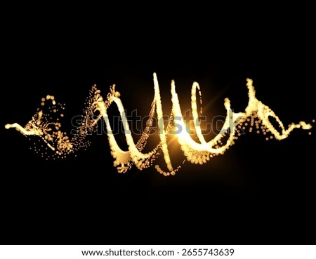 Luxuriously festive vector background golden spirals made of shimmering magic particles. Luxurious Festive Background for Christmas, Weddings and Premium Branding. Dynamic Magic swirling magic bokeh