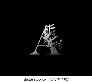 Luxurous Silver A Letter Logo, perfect for fashion, restaurant, cafe, hotel and many company.