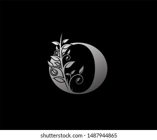 Luxurous Silver O Letter Logo, perfect for fashion, restaurant, cafe, hotel and many company.