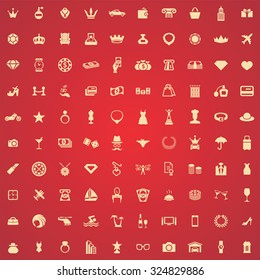 luxury 100 icons universal set for web and mobile
