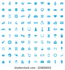luxury 100 icons universal set for web and mobile