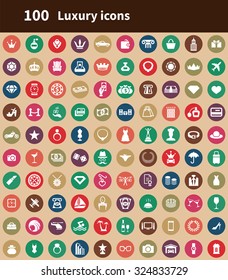 luxury 100 icons universal set for web and mobile
