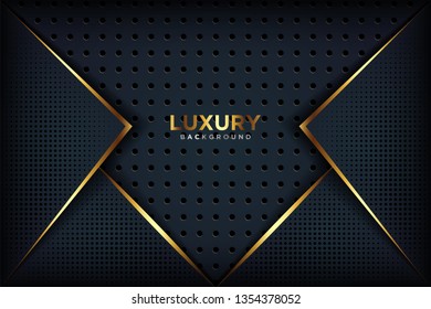 Luxury 3D background with a combination of luminous dots in abstract style. Graphic design element. Elegant decoration. Vector