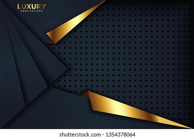 Luxury 3D background with a combination of luminous dots in abstract style. Graphic design element. Elegant decoration. Vector