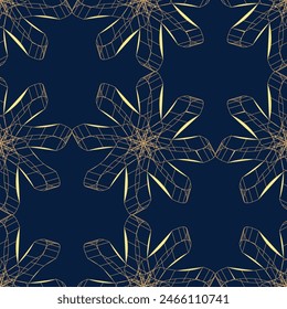 Patrón sin costuras floral 3d de lujo. Diseño decorativo con flores, sombras. Para la decoración, Fondos de pantalla. 
