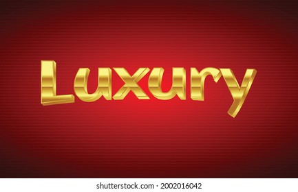 Luxus-3D-Textstil-Effekt	

