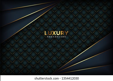 Luxury Abstract 3D background with a combination of luminous polygons in 3D style. Graphic design element. Elegant decoration. EPS 10 - Vector