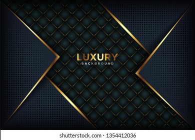 Luxury Abstract 3D background with a combination of luminous polygons in 3D style. Graphic design element. Elegant decoration. EPS 10 - Vector
