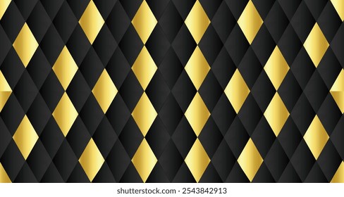 Luxury abstract background with black and gold colors for corporate company banner and presentation. Luxury and elegant design Vector.