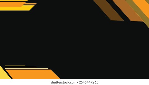 Luxury abstract background with black and gold colors for corporate company banner and presentation. Luxury and elegant design Vector.