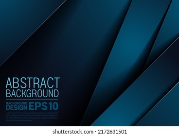 color de fondo abstracto de lujo color azul línea recta solapamiento de capas degradados de sombra composición de espacio oscuro, ilustración de formas simple mínima para banner de aplicación, portada de volante, diseño de plantilla