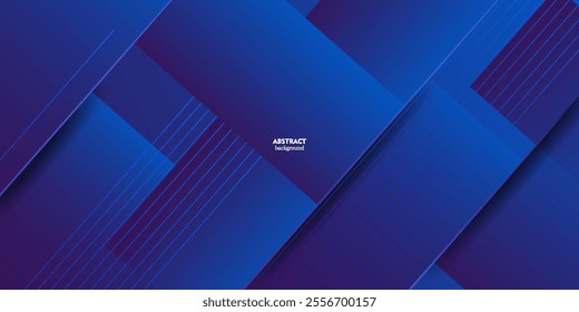 Luxury abstract background with blue gradient and bright stripes. Abstract rectangle box with simple background for banner, flyer, presentation design and business card. Eps10