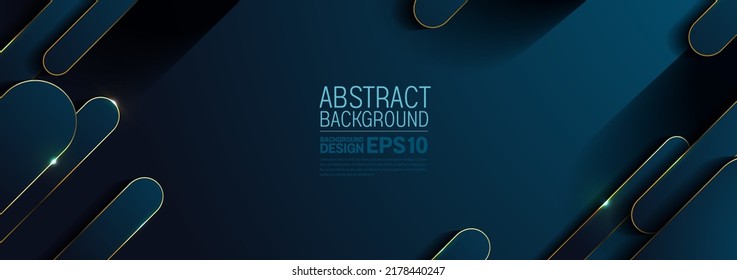 luxury abstract background dark blue color, oblique, diagonal lines overlap layer shadow gradients space composition, simple minimal geometric shapes illustration for banner, flyer design