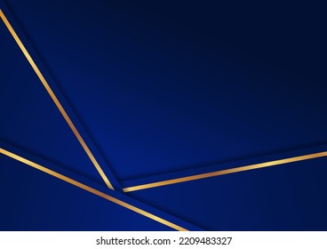 Luxury abstract background design of blue and blonde color