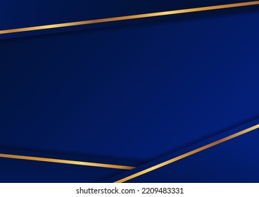 Luxury abstract background design of blue and blonde color