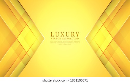 Lujo de fondo abstracto con un estilo geométrico. Una capa superficial sobre un espacio luminoso con una decoración de rayas doradas. Elementos modernos de plantilla de diseño gráfico para afiches, folletos, página de inicio o banner