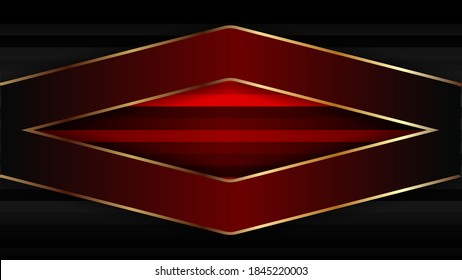 Luxuriöser abstrakter Hintergrund mit Golden auf Randhintergrund und dynamischem Hintergrund. Vektorhintergrund. EPS10