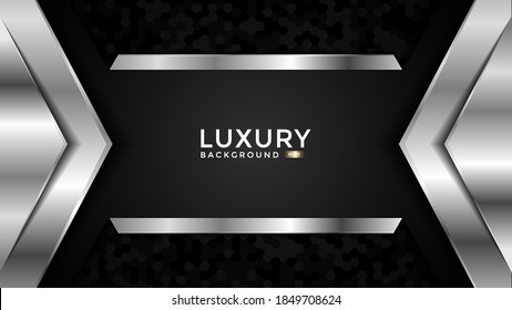Luxury abstract background with gold on edge background and dynamic shadow on background. Vector background. Eps 10