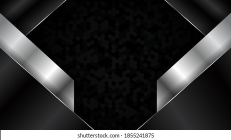 Luxury abstract background with gold on edge background and dynamic shadow on background. Vector background. Eps 10