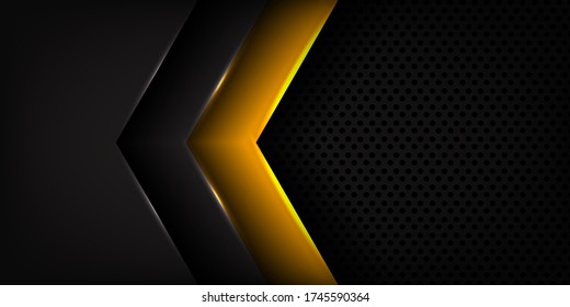 Luxury abstract background with golden and black shapes. metal texture steel background vactor design illustration eps.10