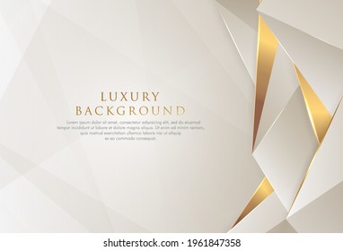 Luxury abstract background with golden lines sparkle geometric shapes. Modern template design for a sweet and elegant feeling. Vector illustration