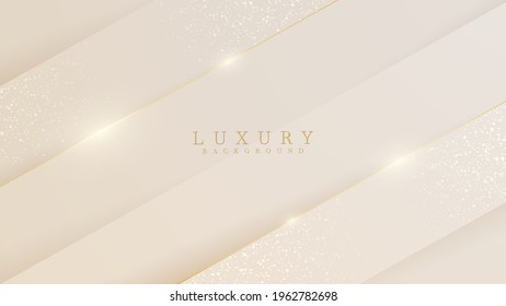 Luxury abstract background with golden lines sparkle geometric shapes. Illustration from vector about modern template design for a sweet and elegant feeling.