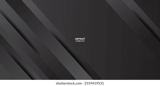 Luxury abstract background with gray and black gradient with shadow. Abstract rectangle box with simple background for banner, flyer, presentation design and business card. Vector Eps10