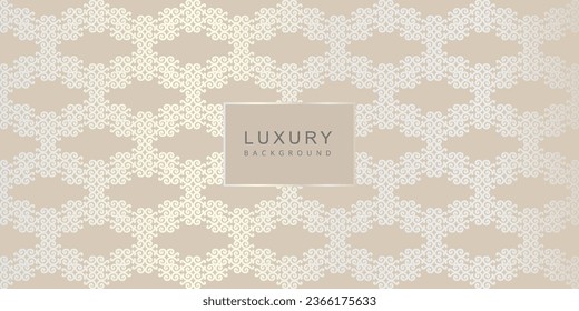 Luxury abstract background with oriental pattern in pearl color. Vector design template for wedding invitation, card, wallpaper, cover, packaging, wall poster, business card, flyer, banner, print