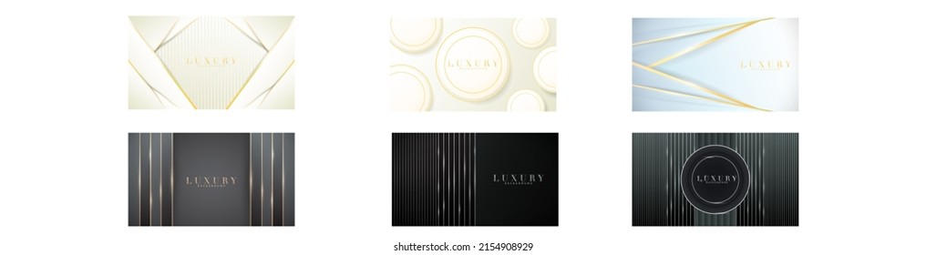 Luxury abstract background set  ,Illustration modern template deluxe design background , illustration Vector EPS 10