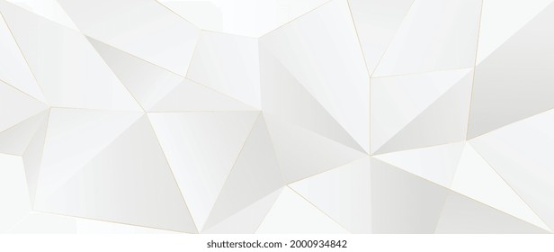 Luxury abstract Banner background vector. Modern geometric shapes an d gold line art wallpaper design for website, prints, cover, backdrop, Wall art and wall decoration. 