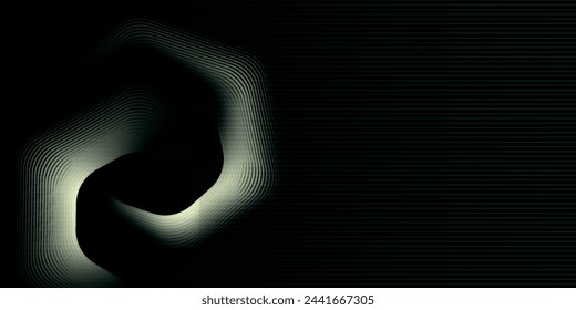 Luxury abstract black background with golden lines. Shiny gold geometric lines pattern. Elegant dark horizontal banner.eps10
